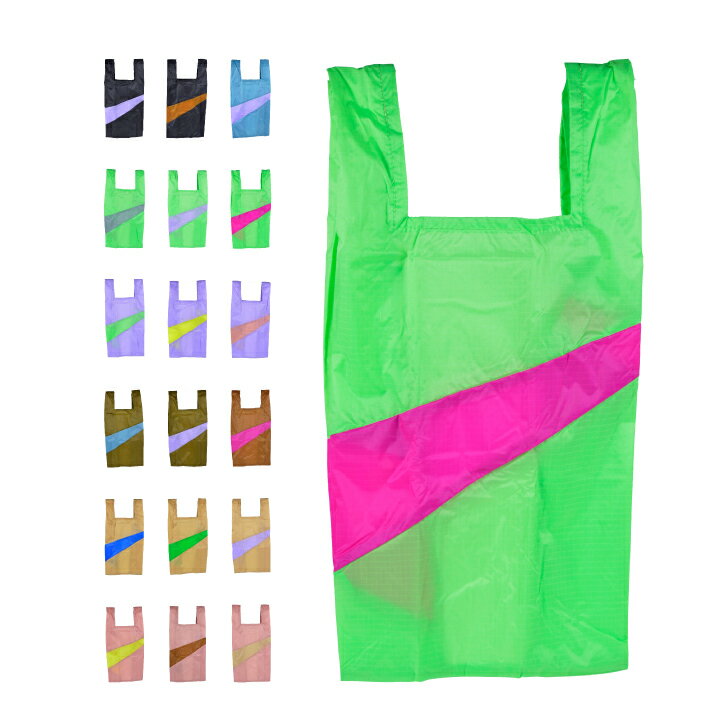 スーザンベル SUSAN BIJL プロセス Process Mサイズ エコバッグ ショッピングバック ギフト プレゼント お洒落 かわいい ナイロン 折りたたみ コンパクト お買い物 カラフル マルチカラー 【marquee】のサムネイル