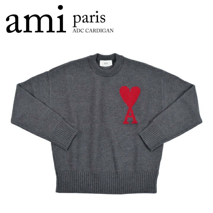 アミ パリス アレクサンドル マテュッシ AMI PARIS ALEXANDRE MATTIUSSI エーディーシークルーネックセーター ADC CREW NECK SWEATER UKS002.018 メンズ セーター ニット ハートロゴ 【mqe】