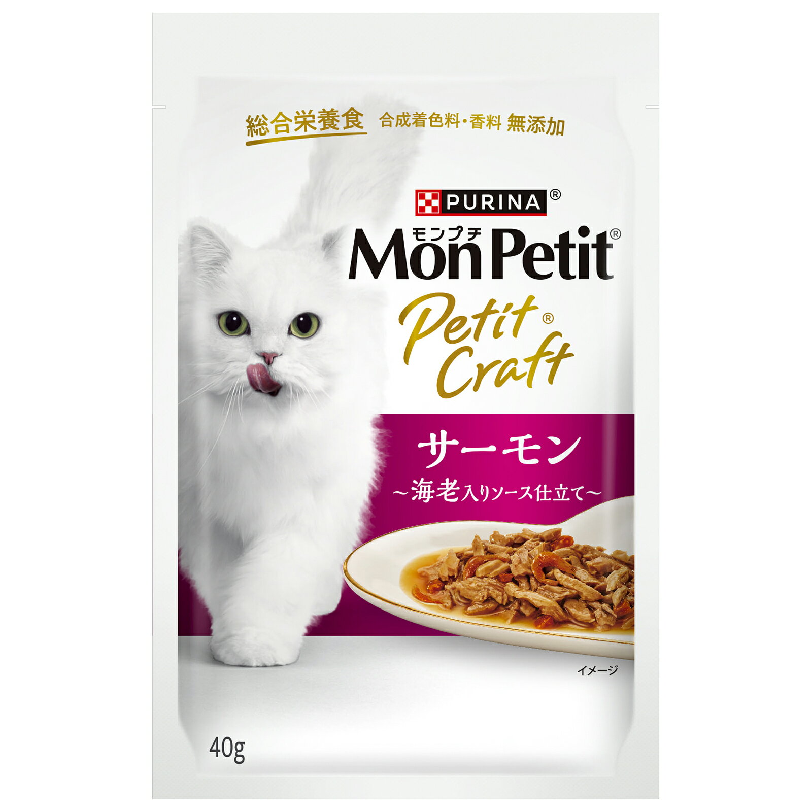 Rakuten - モンプチプチクラフトサーモン海老入りソース仕立て40g [trmt]