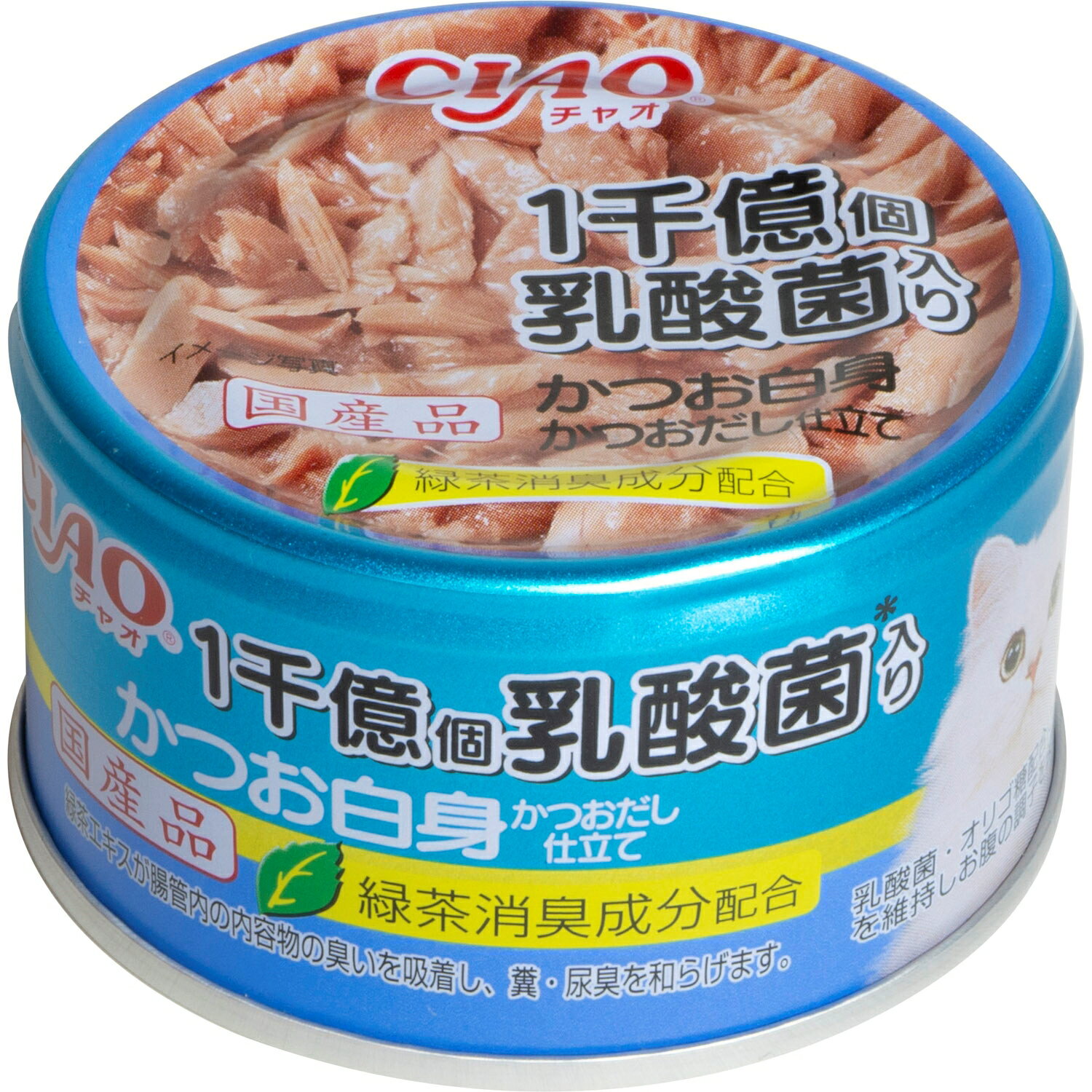 CIAO1千億個乳酸菌かつお白身かつおだし仕立て85g [trmt]