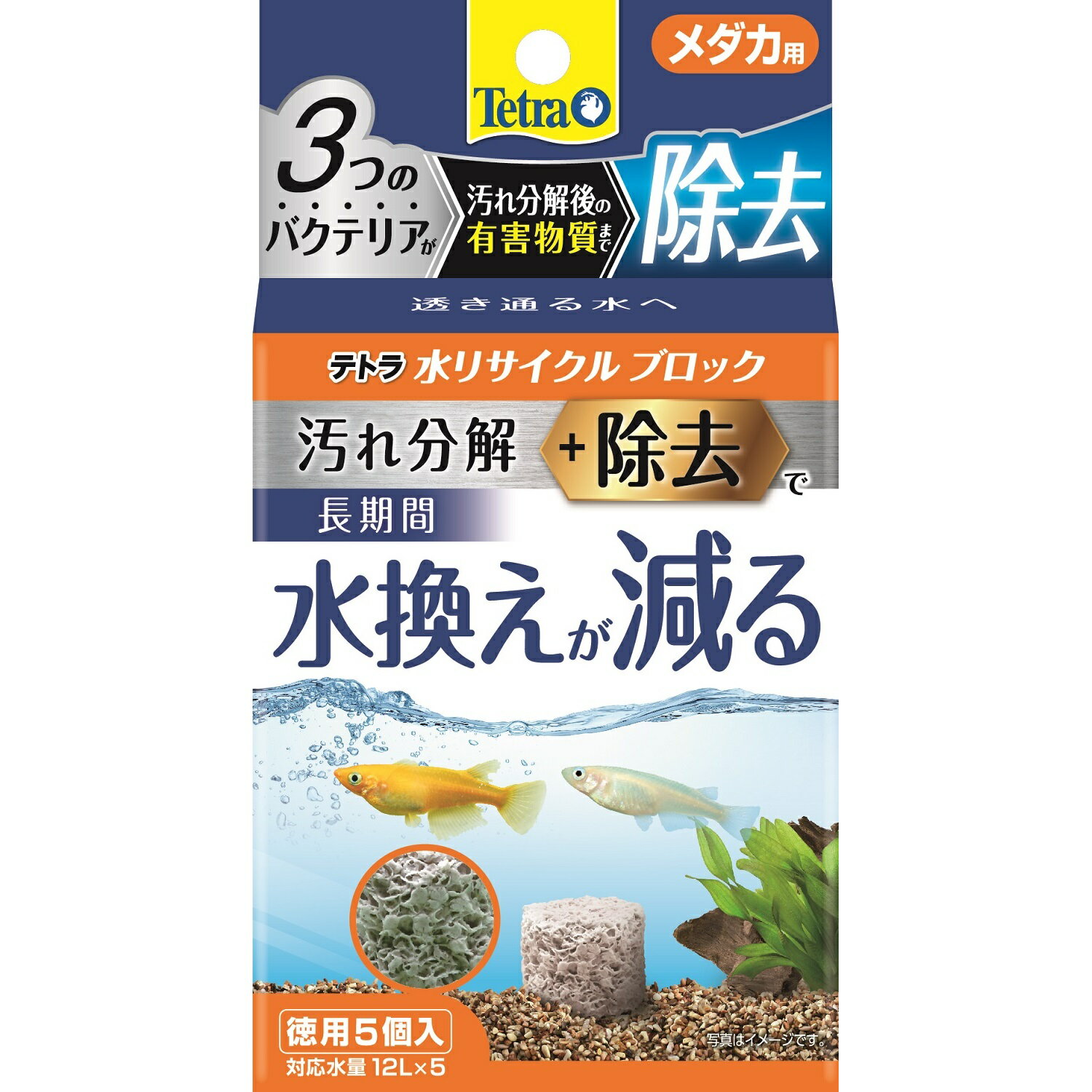 Tetraテトラ水リサイクルブロックメダカ用徳用5個 [trmt]