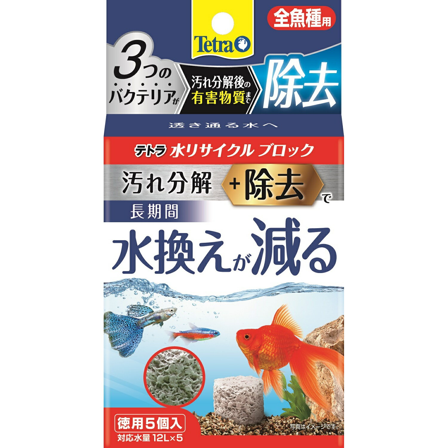 Tetraテトラ水リサイクルブロック全魚種用徳用5個 [trmt]