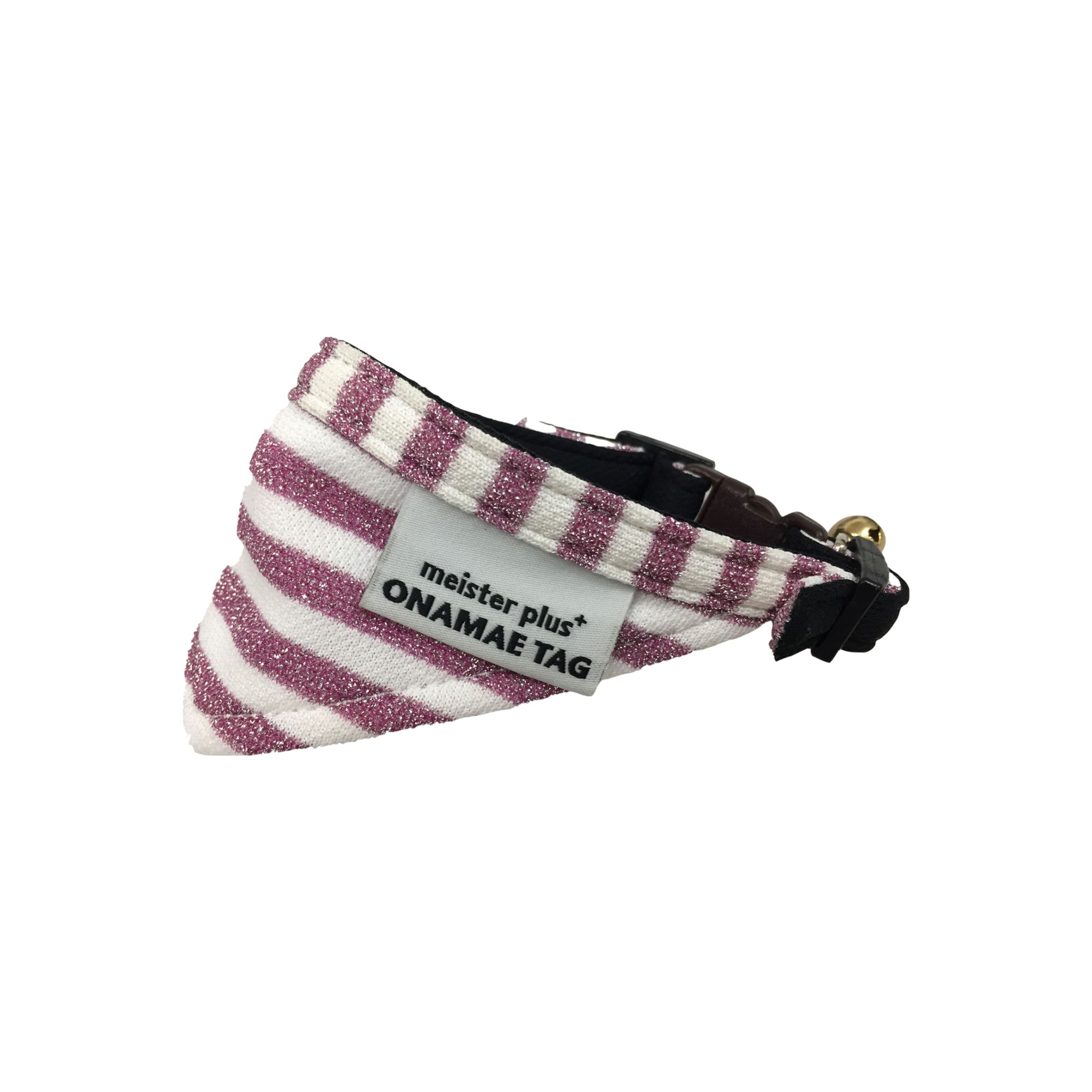 マイスタープラスONAMAEバンダナCATラメボーダーSピンク [trmt]