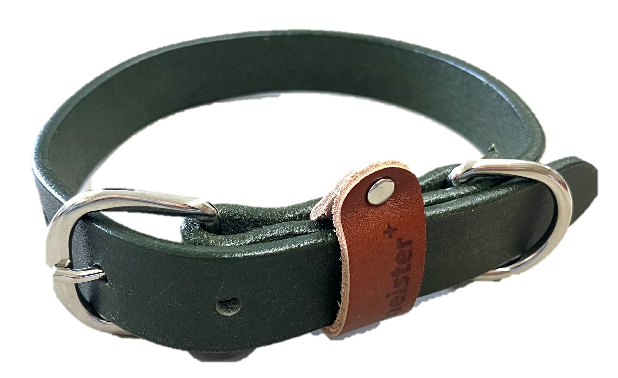 Collars, Harnesses, Leashes - マイスタープラスレザーカラー#24カーキ [trmt]