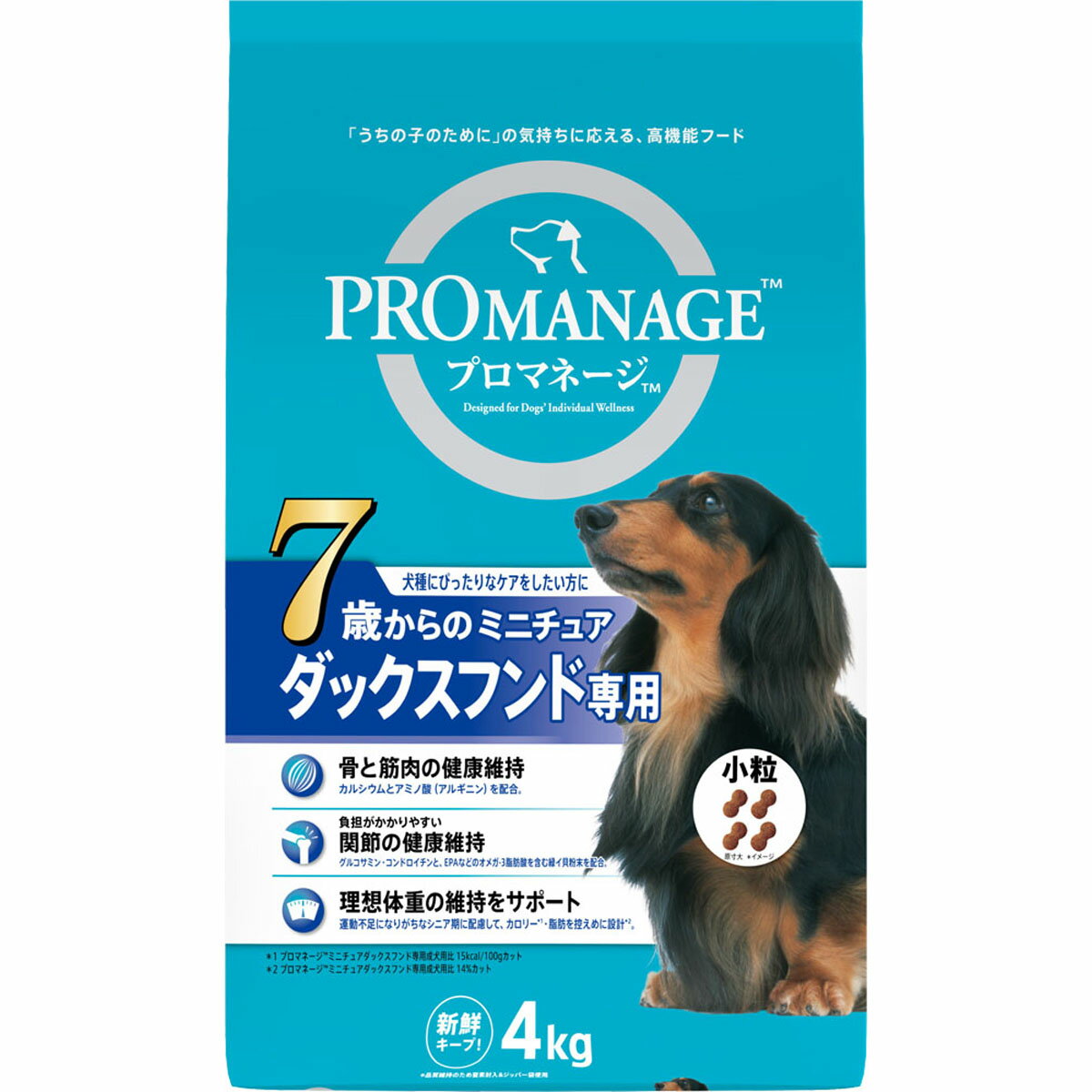 Rakuten - プロマネージ7歳からのミニチュアダックスフンド専用4kg 成犬用 プレシニア 総合栄養食 ダックスフント カルシウム 低脂肪 グルコサミン コンドロイチン[trmt]