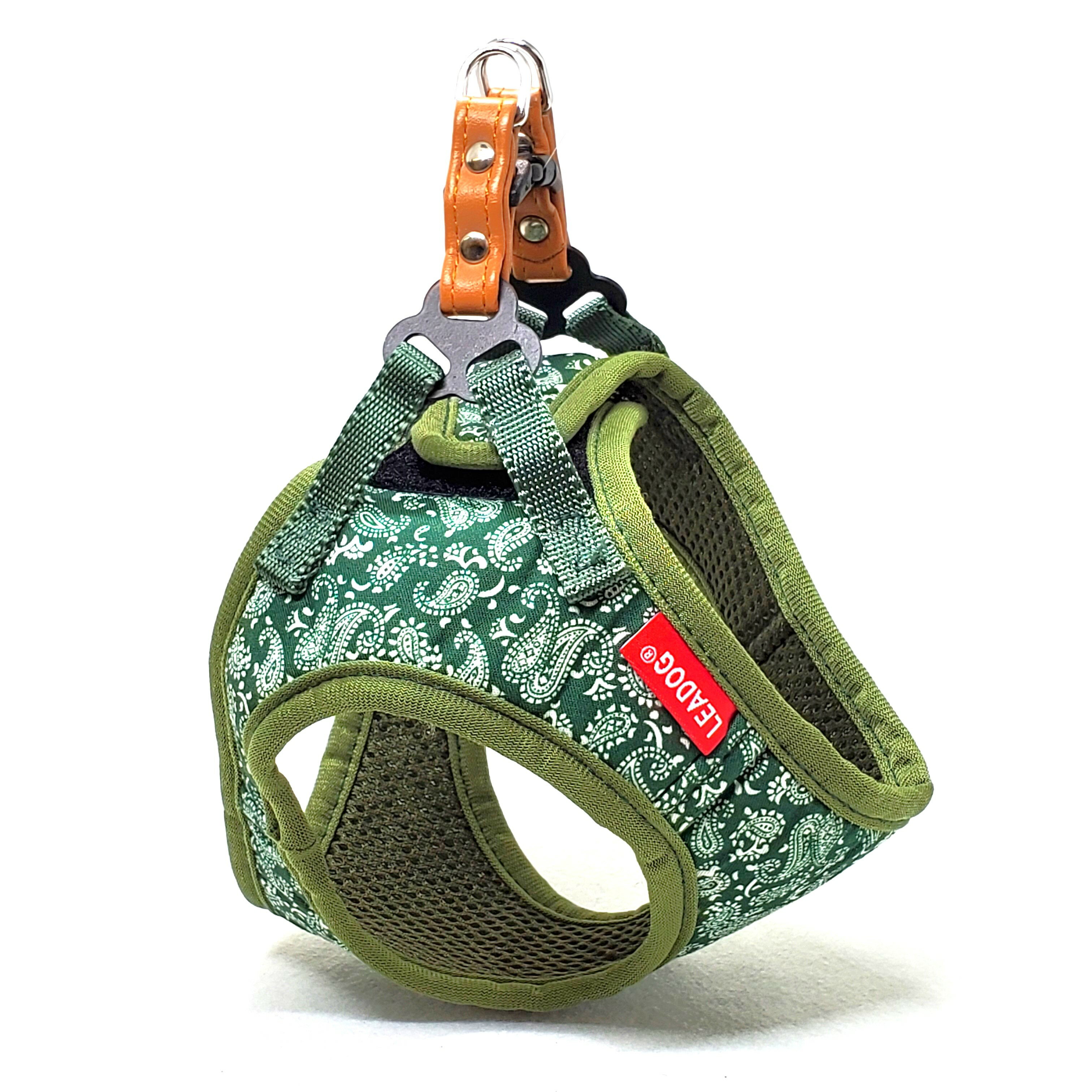LEADOGペイズリーソフトハーネスSSグリーン [trmt]