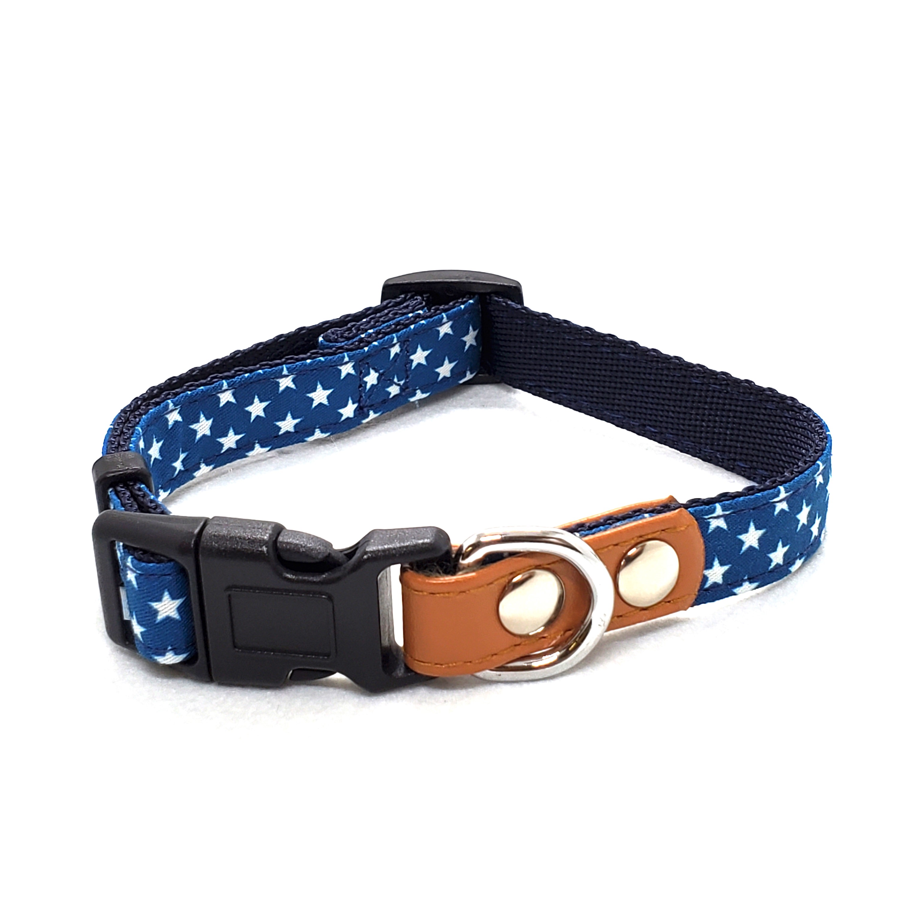 Collars, Harnesses, Leashes - LEADOGスターワンタッチカラーMブルー [trmt]