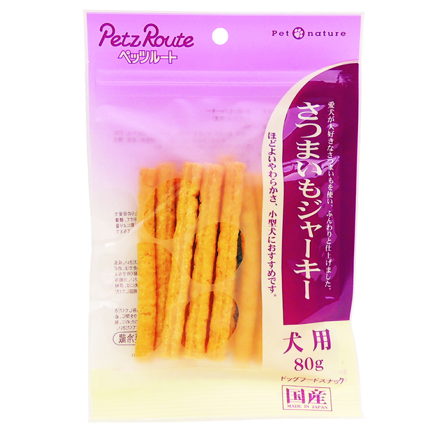 [商品サイズ(mm)]140×20×210[単品重量(g)]90 [エネルギー]約260kcal/100g[栄養成分]たんぱく質10.0%以上、脂質3.0%以上、粗繊維0.5%以下、灰分3.5%以下、水分38.0以下[原材料]小麦粉、鶏ささ...