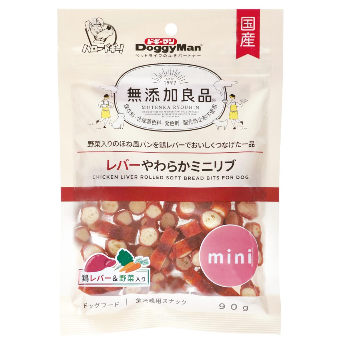 [商品サイズ(mm)]160×230×20[単品重量(g)]100 [エネルギー]320kcal/100g[栄養成分]たんぱく質11%以上、脂質3%以上、粗繊維2%以下、灰分8.5%以下、水分32%以下[原材料]肉類（鶏肉、ササミ、レバー、...