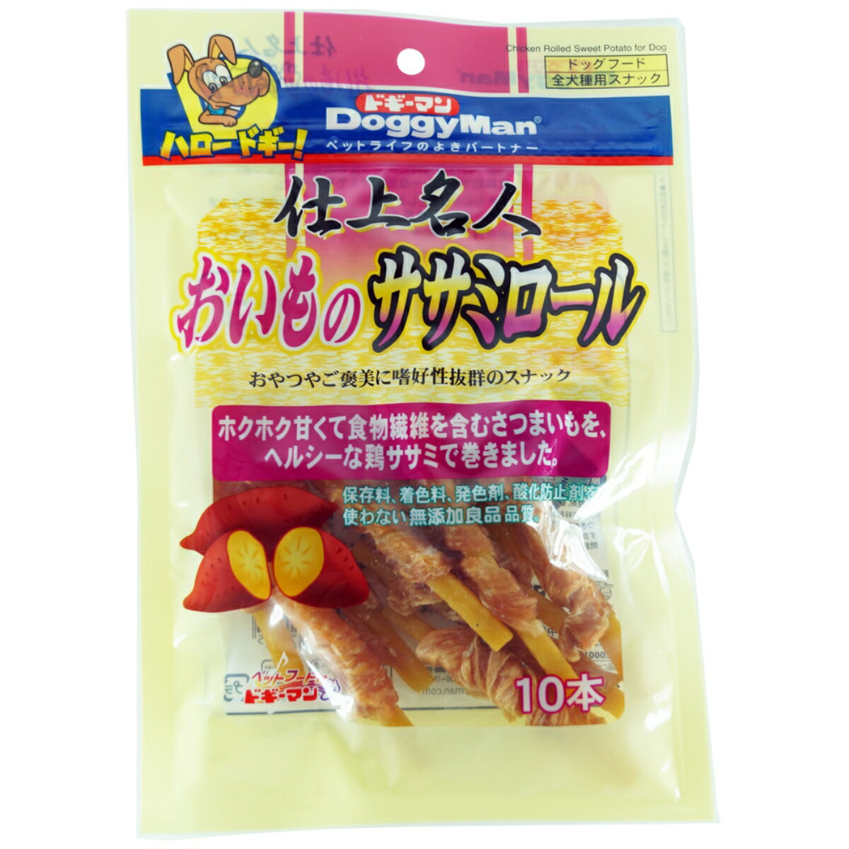 ドギーマン仕上名人おいものササミロール10本 [trmt]