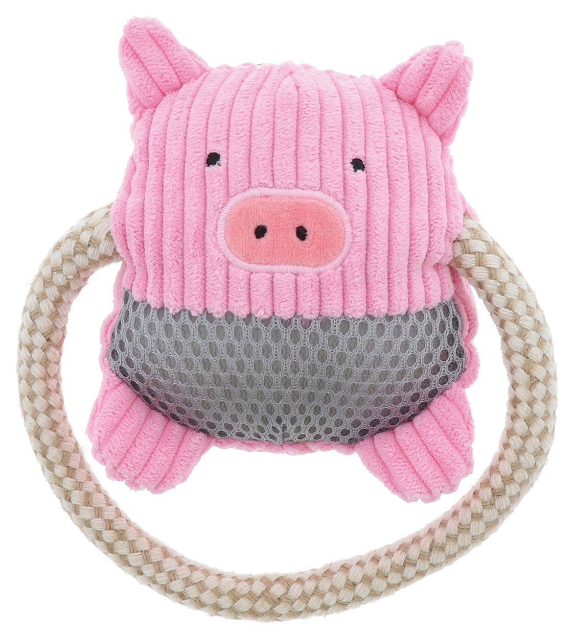 Add.Mete犬用おもちゃふわふわデンタルロープぬいぐるみぶた [trmt]