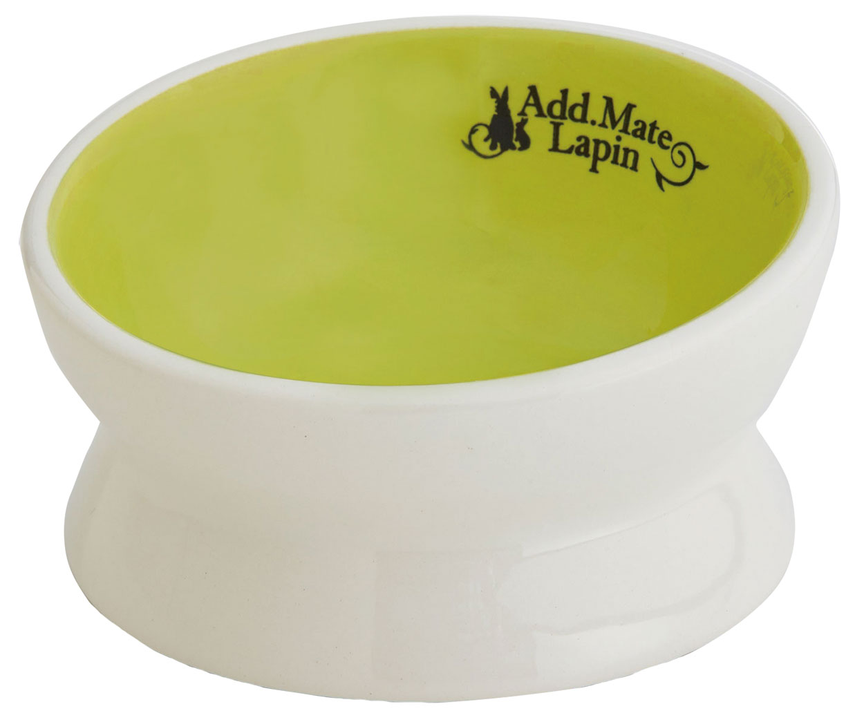 Add.Meteうさぎ用食器食べやすい脚付き陶器製ラビットディッシュ [trmt]