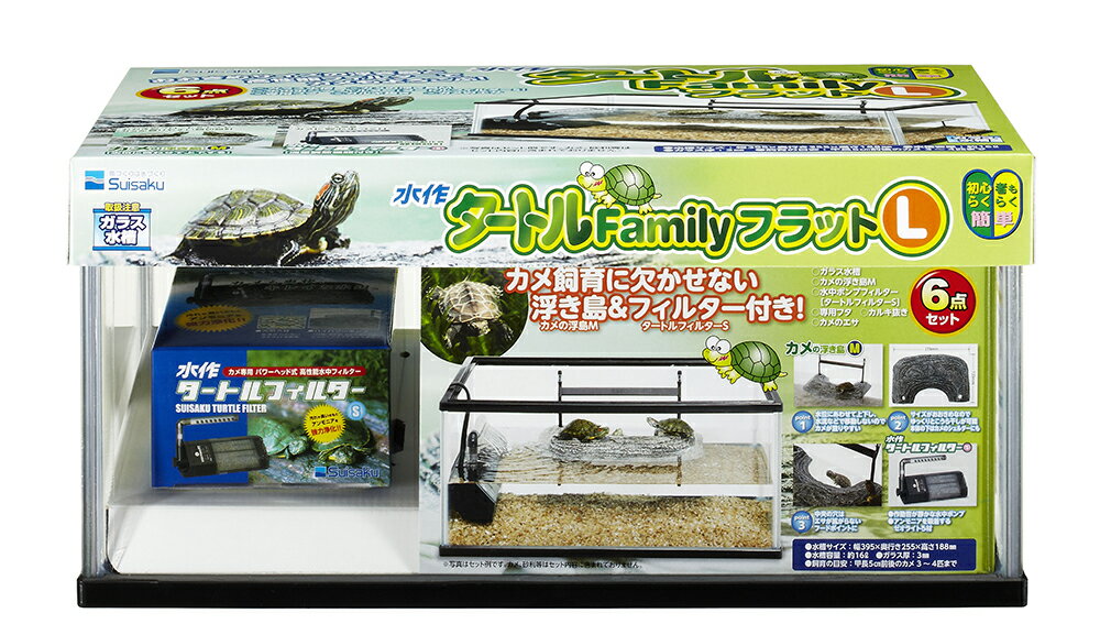 水作タートルファミリーフラットL [trmt]