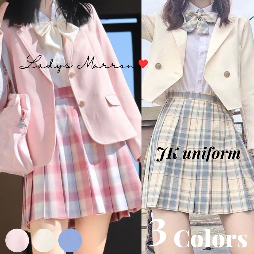 卒業式 ブレザー 制服 服装 紺ブレ JK制服 jkブレザー 女子高生制服 子供スーツ キッズスーツ 卒園式 子供服 スーツ女の子 小学生 中学生 高校生 ジャケット ブラウス スカート リボン 入学式スーツ セットアップ 5点セット