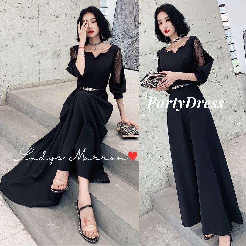 オケージョンドレス パーティードレス かっこいい 個性的 韓国 黒 お呼ばれドレス 結婚式 お呼ばれ 服 結婚式お呼ばれドレス 同窓会 服装 成人式 ドレス 二次会 ドレスコード スマートカジュアル ワンピース レディース 20代 30代 40代 50代 大人