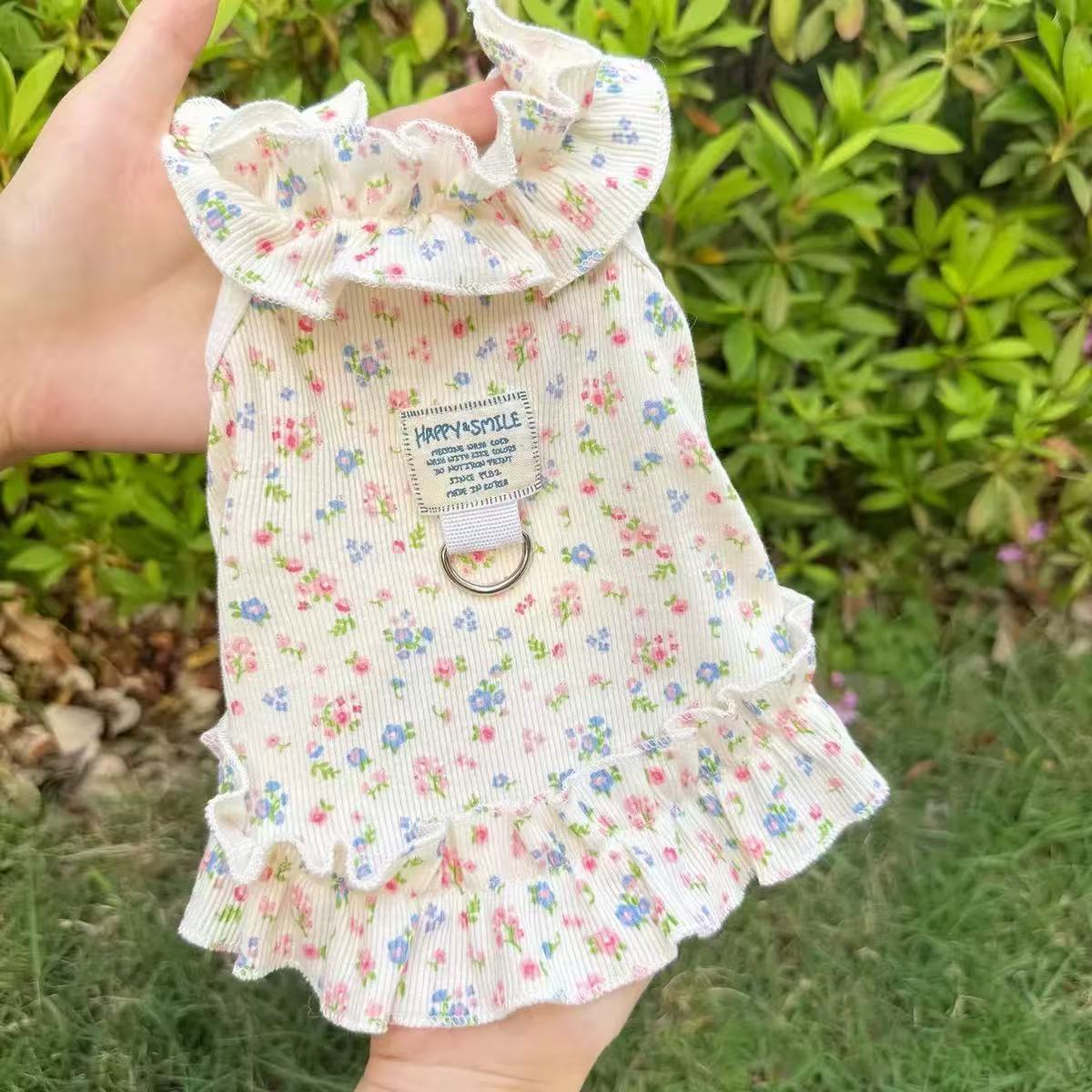 犬洋服猫服犬の服ワンピーススカートデニムスカート夏服SML春服夏服秋服トイプードル服チワワ服ダックスフント服ミニチュアダックス服柴犬服