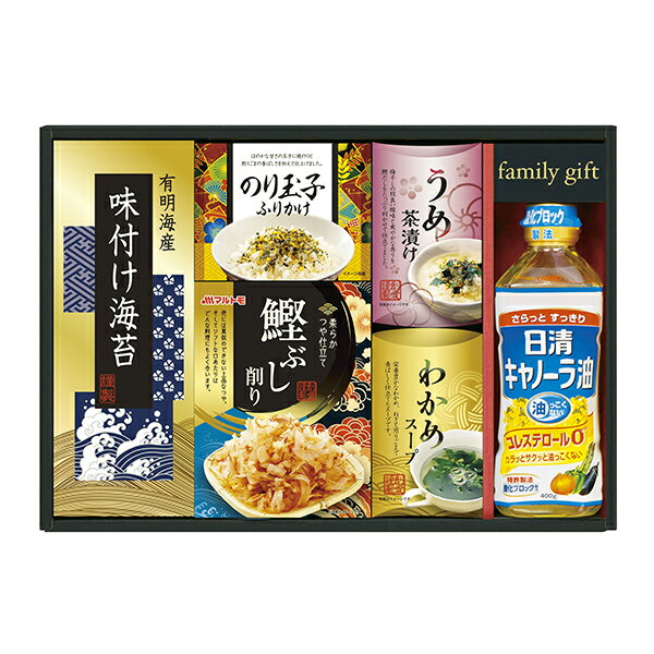 Rakuten - 日清オイリオ 食卓詰合せNSO—30A【送料無料】ギフトセット☆食べ物 調味料 油 海苔 かつおぶし 茶漬け ふりかけ スープ プレゼント 誕生日 出産内祝い 結婚内祝い 出産祝い 結婚祝い お祝い お返し 香典返し 快気祝い お供え 御供 お彼岸 ギフト 父の日 お中元