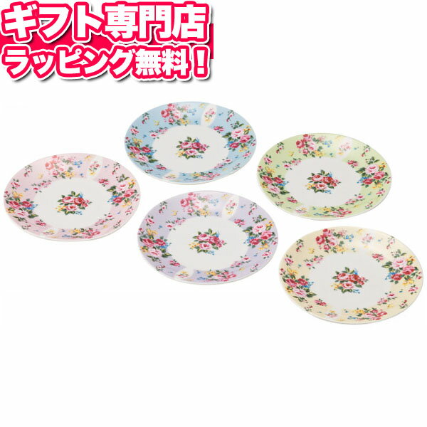 [ピュアローズ プチケーキ皿5枚セット]【ポイント2倍】冬ギフトセット☆洋食器 陶器 磁器 日本製 お歳暮 クリスマス プレゼント 出産内祝い 結婚内祝い 出産祝い 結婚祝い 引き出物 お祝い お返し 香典返し 快気祝い お祝い返し 新築祝い メッセージカード