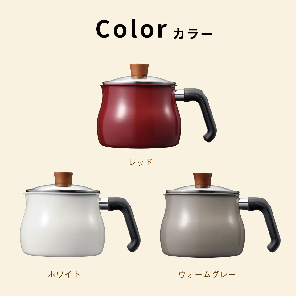 【あす楽】ToMay dolce トゥーメイドルチェ マルチポット 鍋 IH対応 Lサイズ 片手鍋 ポット レッド ホワイト ウォームグレー IH 調理器対応 ギフト キッチン 出産内祝い 結婚内祝い 出産祝い 結婚祝い 【送料無料】 敬老の日 marry-gift-10102984 【公式】ギフトフィールドマリー サンプル画像3