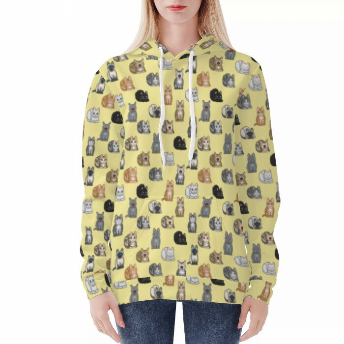 お得なクーポン 送料無料 フードパーカー レディース おしゃれ 大きめ オーバーサイズ プルオーバー ポケット付き 丸洗いOK 8サイズ nekototuribito NEKO_10Y_LP