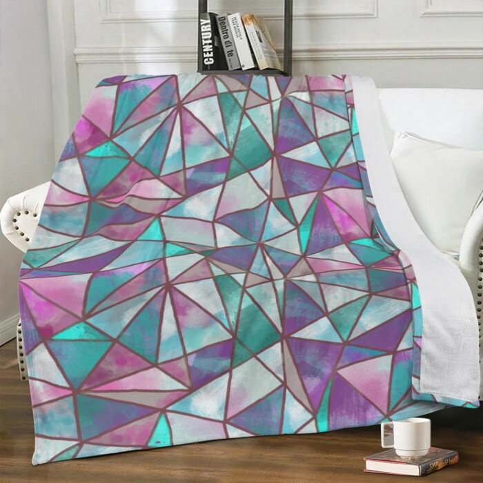 お得なクーポン 送料無料 ステンドグラス ブランケット ユニセックス ホームデコレーション 全て ステ..