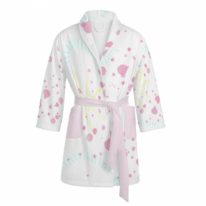 お得なクーポン 送料無料 seadream レディースバスローブ レディース 全て ライン クレヨン 絵の具 らくがき 海 春 夏 nie ★★★