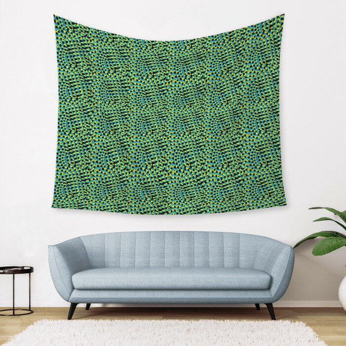 お得なクーポン 送料無料 3Dアート タペストリー ユニセックス ホームデコレーション アート 3D グリー..