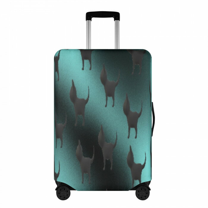 送料無料 スーツケースカバー キャリーバッグ ラゲッジカバー トランク 旅行用品 トラベル S M L XL サイズ おしゃれ プレゼント ギフト megu Cat art