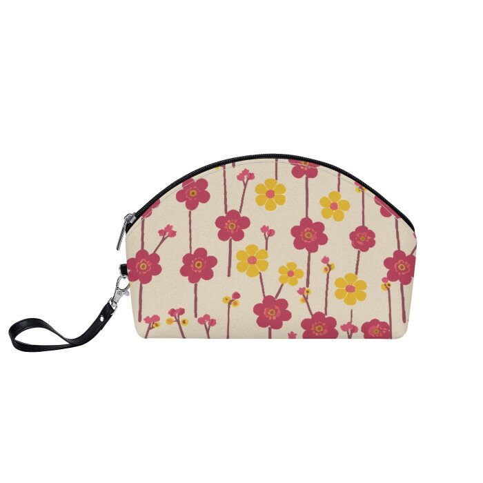 お得なクーポン 送料無料 梅の花 丸型コスメポーチ レディース バッグ 全て かわいい 花 梅 梅の花 松..