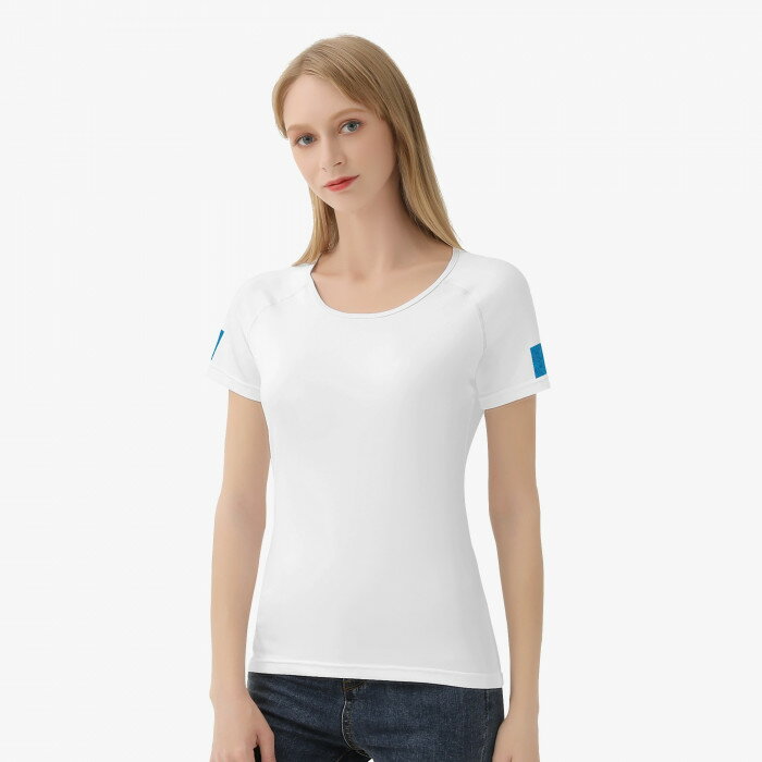 お得なクーポン 送料無料 ai - blue レディースフルプリントTシャツ レディース 全て アート ブルー ogasun(4)