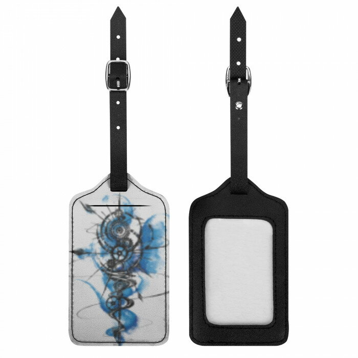 お得なクーポン 送料無料 ラゲッジタグ ネームタグ トラベル 旅行 バッグ用 メンズ レディース ゴルフ ビジネス 通勤 通学 プレゼント ギフト 冴木みやこ 歯車廻青