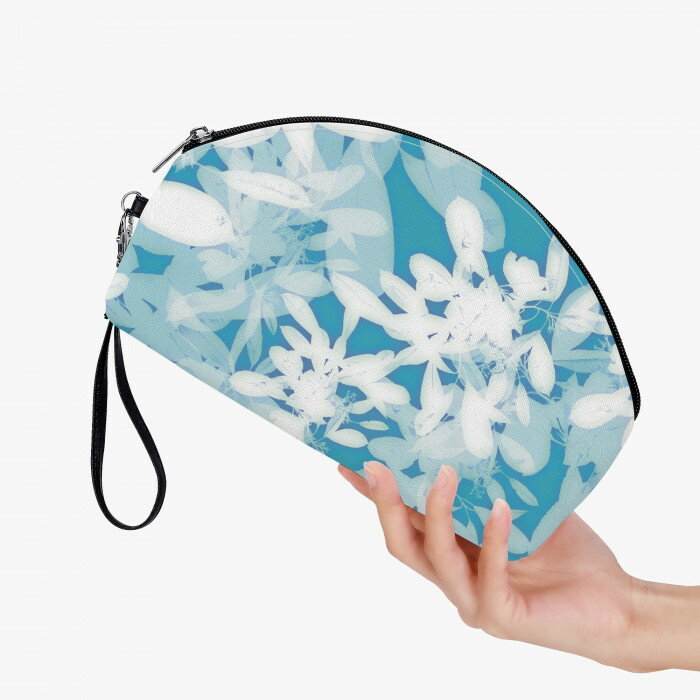 お得なクーポン 送料無料 華 丸型コスメポーチ レディース バッグ アート 華 cut