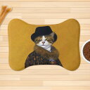 お得なクーポン ペットラグ 犬 猫 ペット対応 ペット用 カーペット ラグ オールシーズン 洗える おしゃれ 滑り止め お手入れ簡単 プレゼント 送料無料 mozemoze 猫の肖像画 C(4)