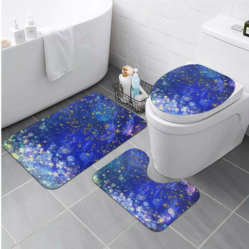 お得なクーポン 送料無料 星舞夜 トイレマットセット ユニセックス ホームデコレーション アート ブルー 青 空 流星 綺麗 星 宇宙 幻想的 物語 スター 舞う 想い お得なクーポン 送料無料 星舞夜 トイレマットセット ユニセックス ホームデコレーション アート ブルー 青 空 流星 綺麗 星 宇宙 幻想的 物語 スター 舞う 想い