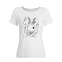 スーパーセール対象 お得なクーポン 送料無料 ギフト レディースフルプリントTシャツ レディース 動物 ウサギ ギフト アトリエ葱(4)