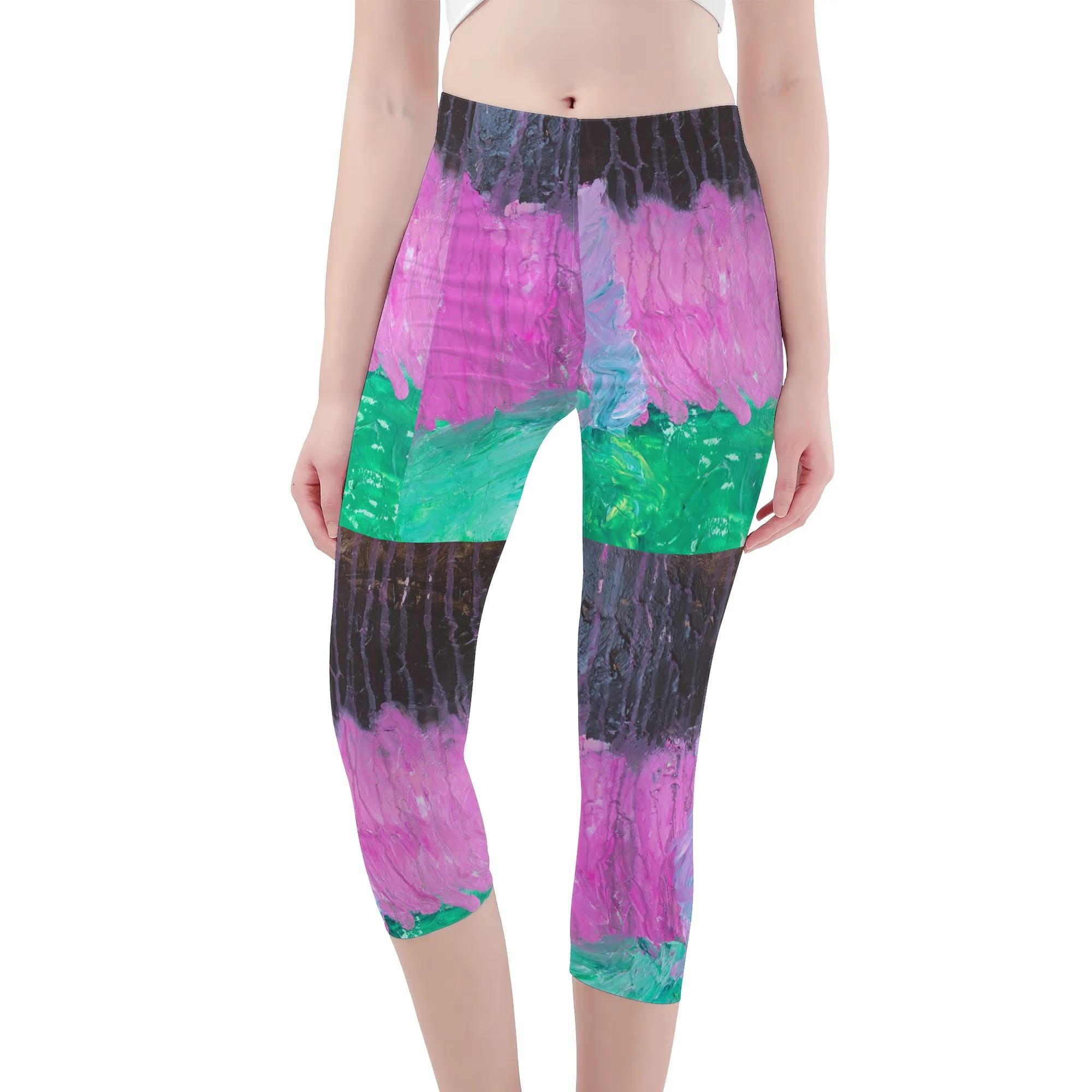 楽天BONATHIAお得なクーポン 送料無料 third gender Takenao Wada ART（レギンス 7分丈） レギンス 7分丈 レディース アート 抽象画 現代アート ART ★★★