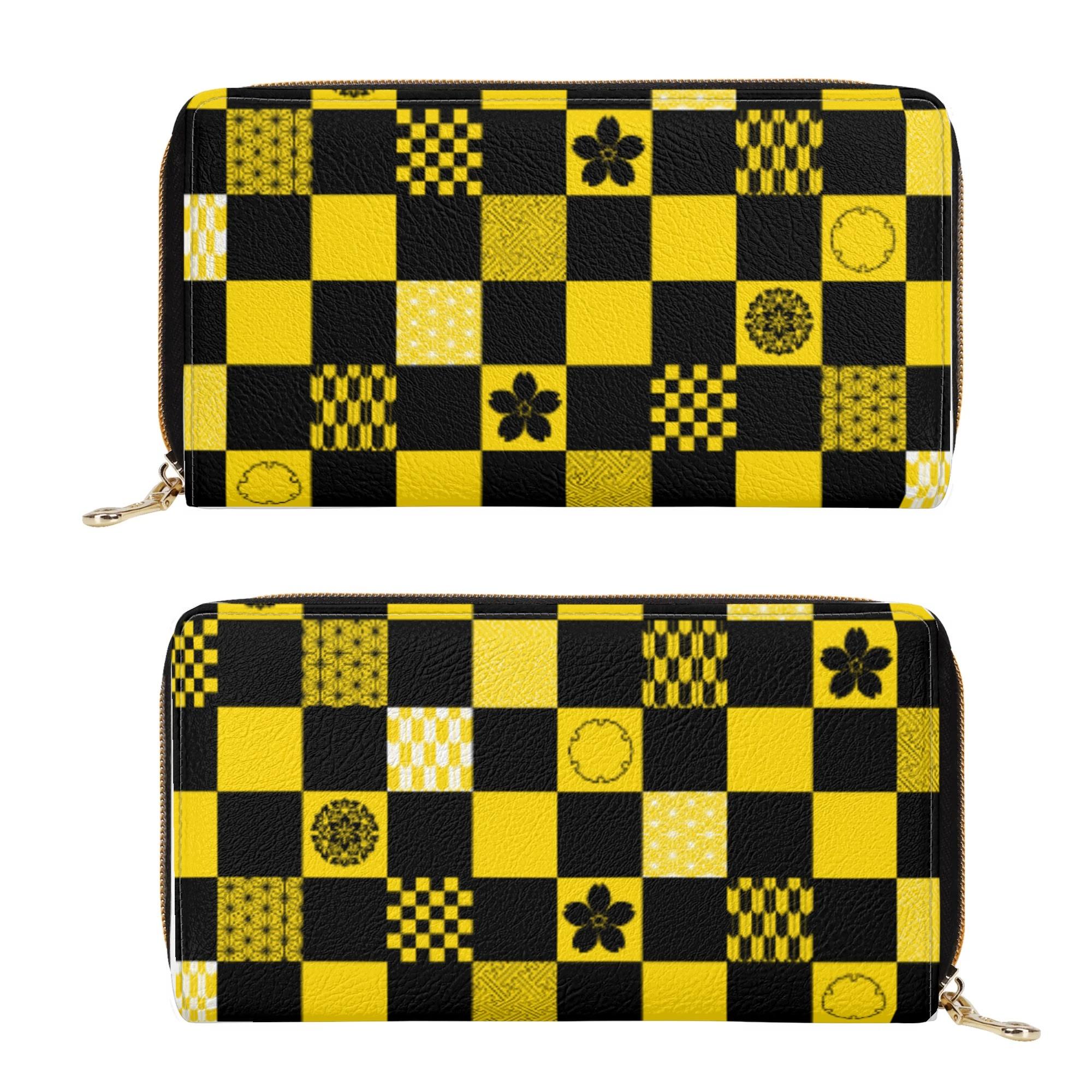 お得なクーポン 送料無料 和の地紋文様柄 蒲公英色 ウォレット ユニセックス バッグ 全て 和風 和柄 桜..