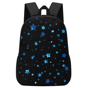 お得なクーポン 送料無料 GalaxyStar B(ニューラップトップバックパック) ニューラップトップバックパック ユニセックス バッグ 全て 青 黒 星 宇宙柄 galaxy 星型 B 冴木みやこ