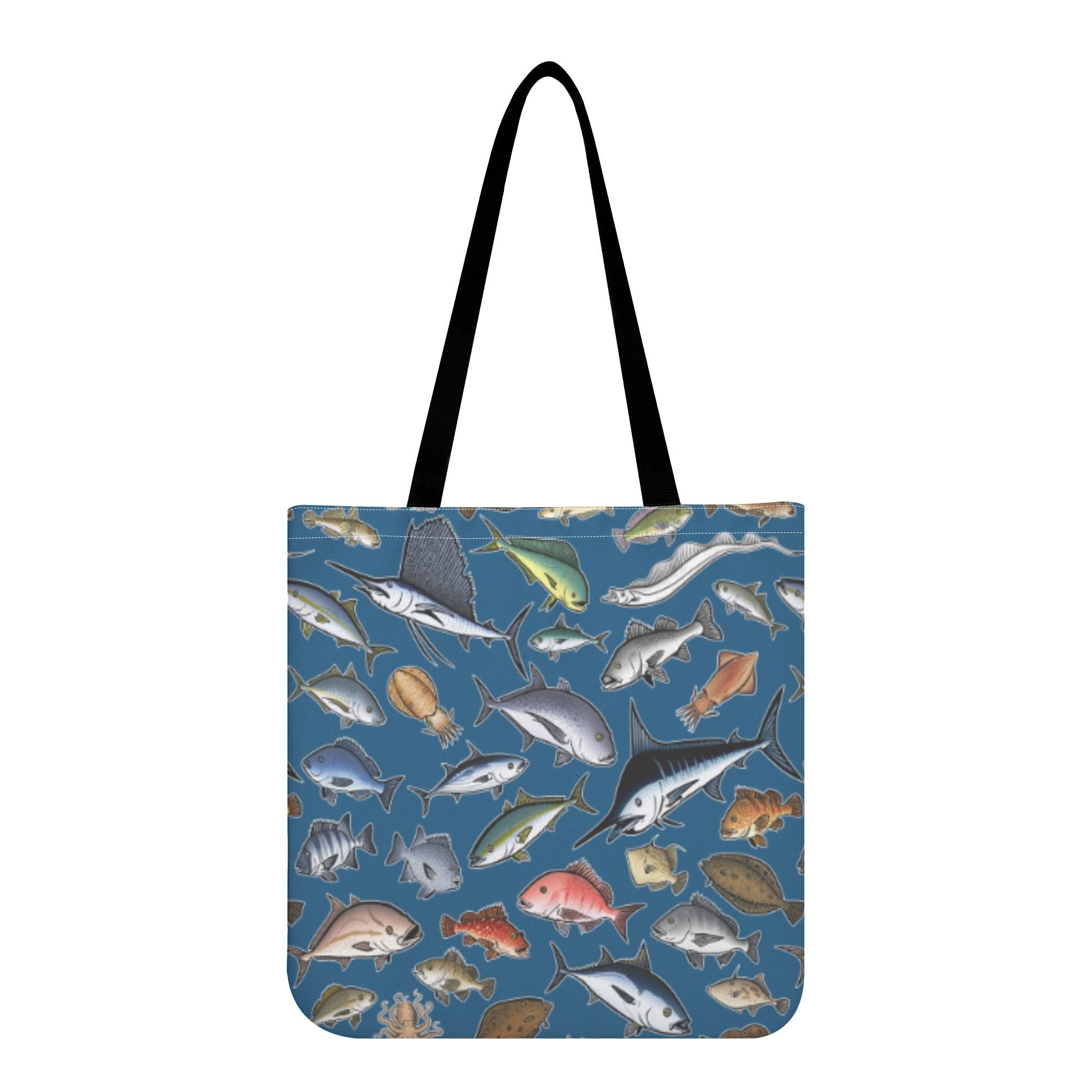 お得なクーポン 送料無料 KAISUIGYO_2C_DB エコバッグ ユニセックス バッグ 全て 魚 海 釣り 海釣り 魚..
