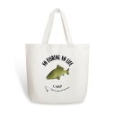 お得なクーポン 送料無料 KOI_10CW コットントートバッグ ユニセックス バッグ 魚 鯉 釣り 魚釣り 淡水魚 川 コイ nekototuribito|詳細画像