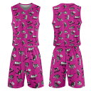 お得なクーポン 送料無料 CAT_2K_PP(バスケットボールユニフォーム) バスケットボールユニフォーム メンズ レディース 全て 動物 猫 ねこ ペット c...