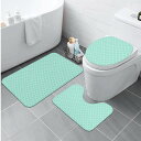 お得なクーポン 送料無料 ミントグリーン トイレマットセット ユニセックス ホームデコレーション アート Mii