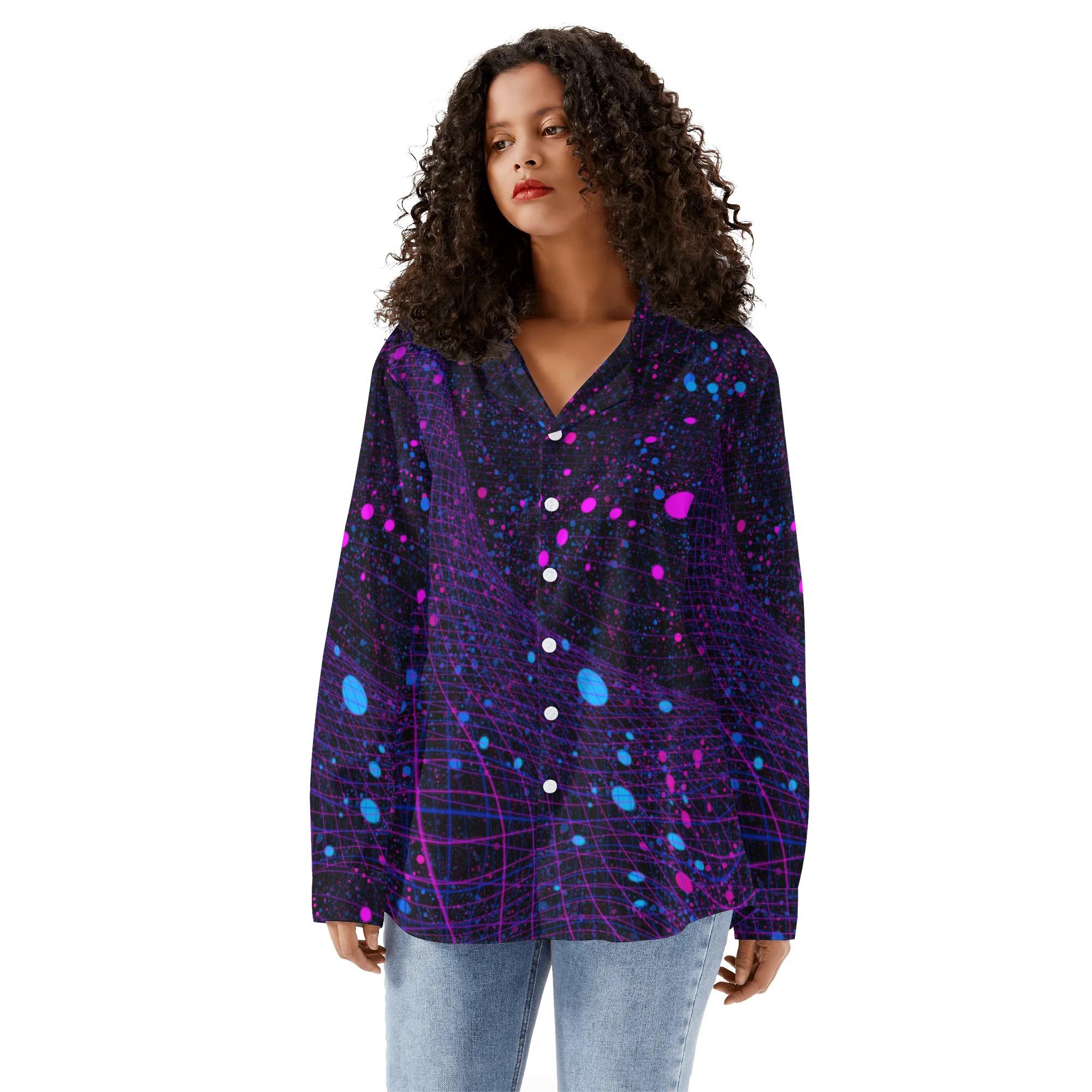 お得なクーポン 送料無料 電子と量子場(シャツ) シャツ ユニセックス レディース アート ドット 宇宙 ..