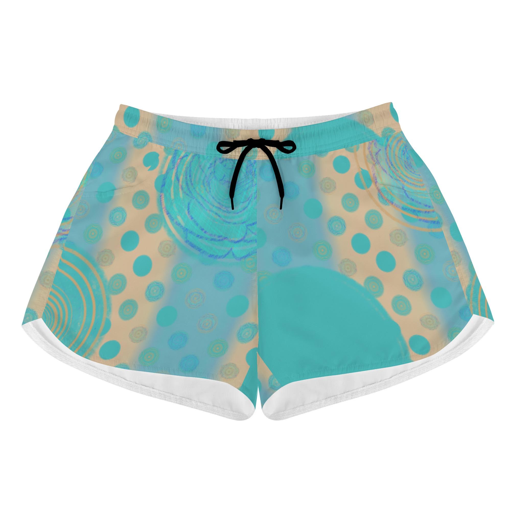 お得なクーポン 送料無料 バラドット レディースショートパンツ レディース アート 花 ドット オリ ...