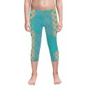 お得なクーポン 送料無料 バラドット(キッズ レギンス7分丈) キッズ レギンス7分丈 アート 花 ドット オリジナル ストライプ 薔薇 dot ばら フラワー rose flour stripe ローズ 詩一 ★★★