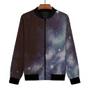 お得なクーポン 送料無料 cosmic art レディースボンバージャケット レディース 星 流星群 megu