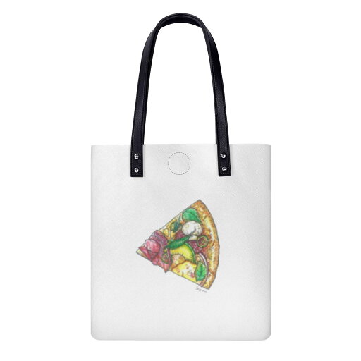 お得なクーポン 送料無料 PIZZA A LA MEXICANA(PUレザーハンドバッグ) PUレザーハンドバッグ ユニセックス バッグ アート ピザ Sayuri Nagakura フードイラスト お得なクーポン 送料無料 PIZZA A LA MEXICANA(PUレザーハンドバッグ) PUレザーハンドバッグ ユニセックス バッグ アート ピザ Sayuri Nagakura フードイラスト