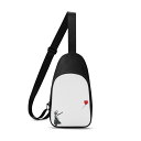 お得なクーポン 送料無料 赤い風船に手を伸ばす少女(チェストバッグ) チェストバッグ ユニセックス バッグ アート public design ★★★