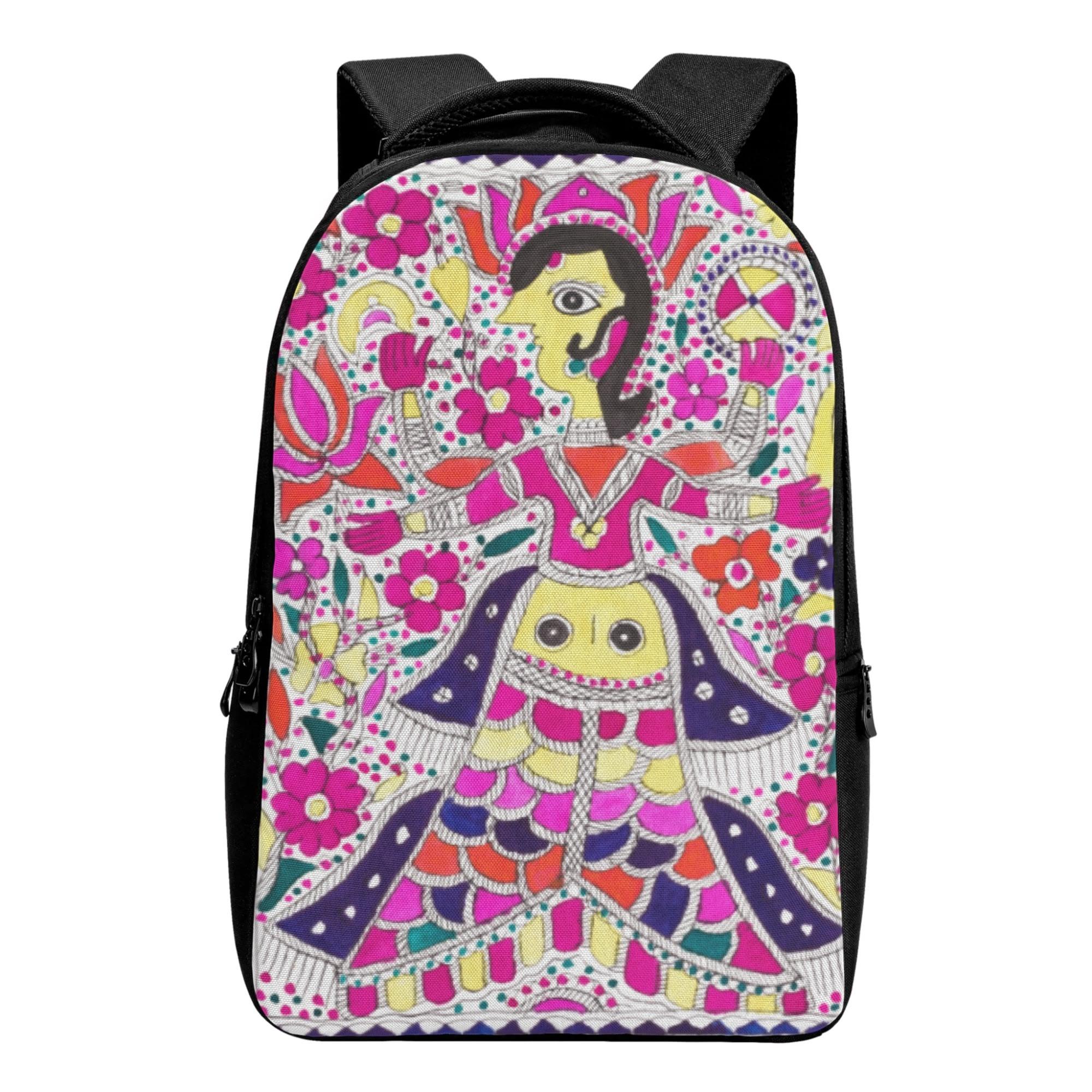 お得なクーポン 送料無料 インドの少女(バックパック) バックパック ユニセックス バッグ アート ボタ..