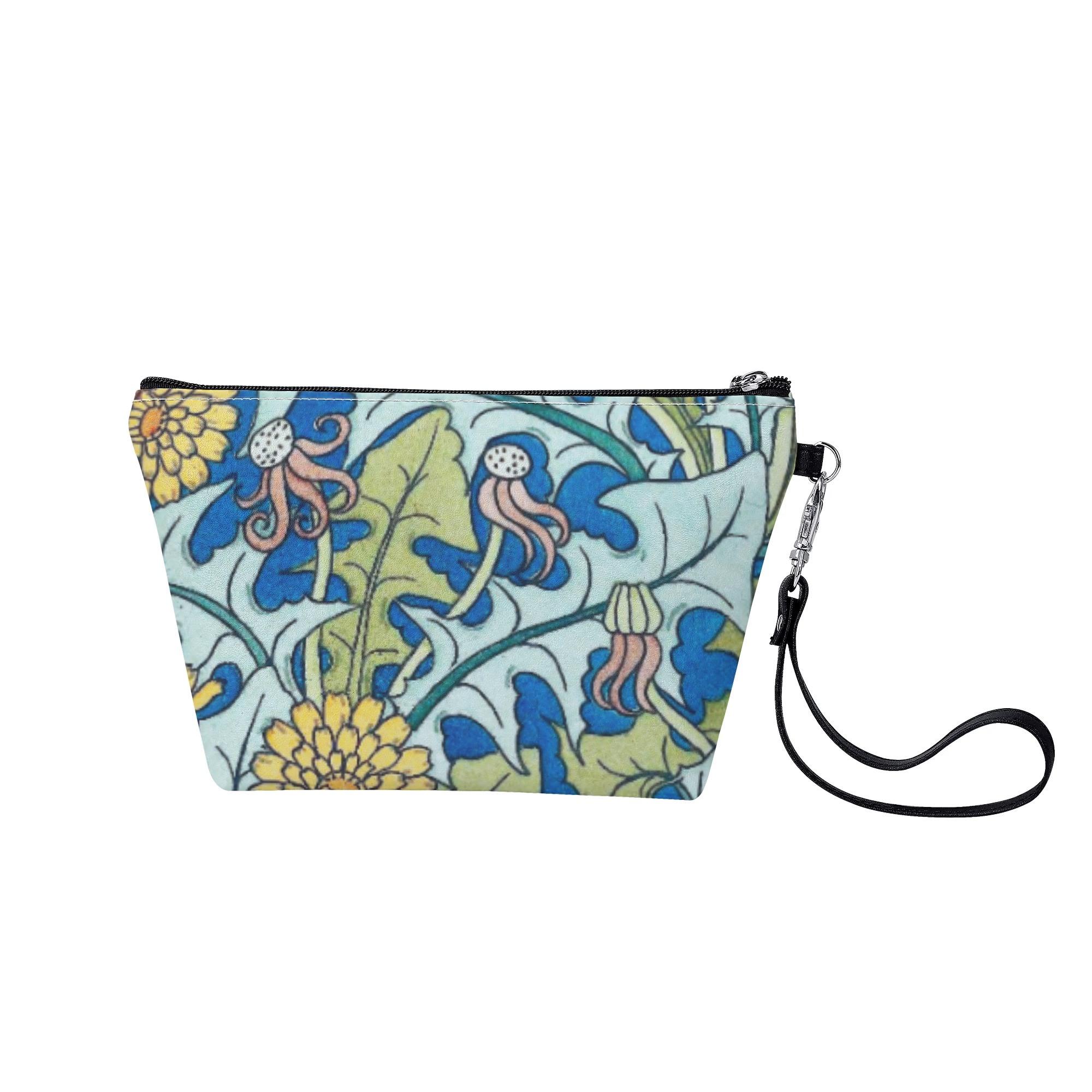 お得なクーポン 送料無料 タンポポ コスメポーチ ユニセックス バッグ アート ボタニカル 花 植物 タンポポ 葉っぱ 草 庭 雑草 黄色い花 Hiibuni ★★★